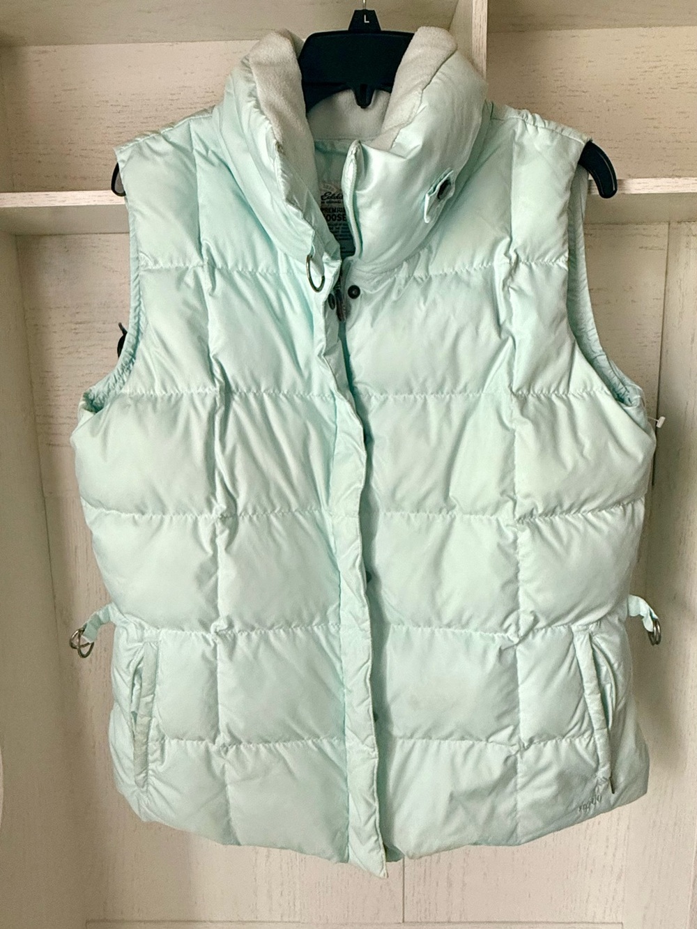 Eddie Bauer Light Mint Quilted Down Vest - Women's 700 fill power goose down